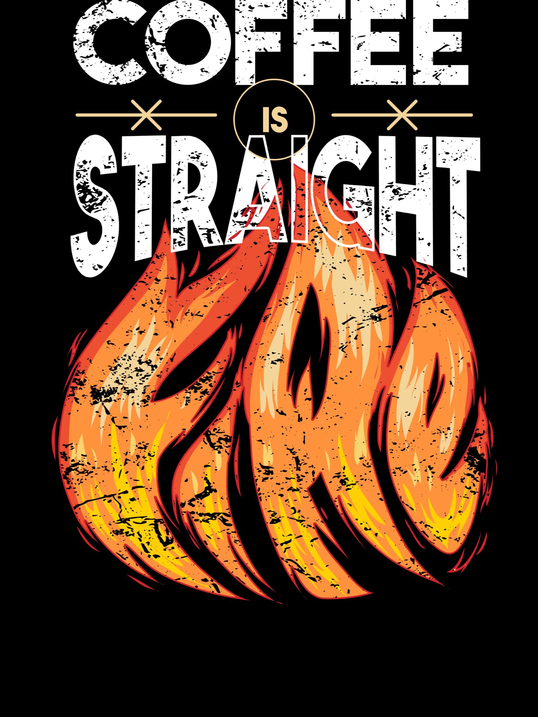 Coffee Is Straight Fire Funny Coffee Lover product image (1)