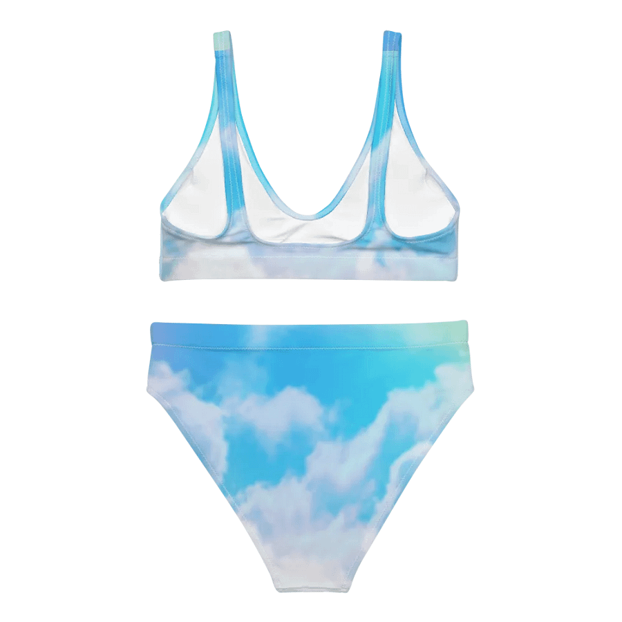 Blur cloud rainbow Design High Waisted Bikini - V6 product image (1)