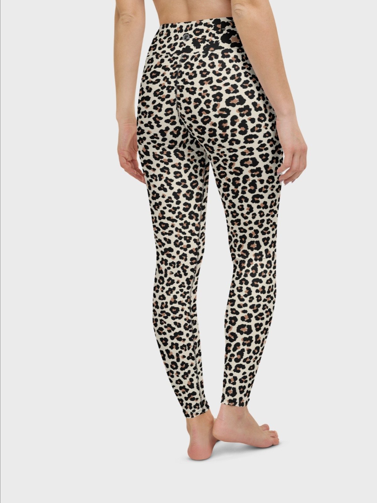 High-Waisted Leggings "Abstract Animal Leopard Skin Fur Pattern" product image (5)