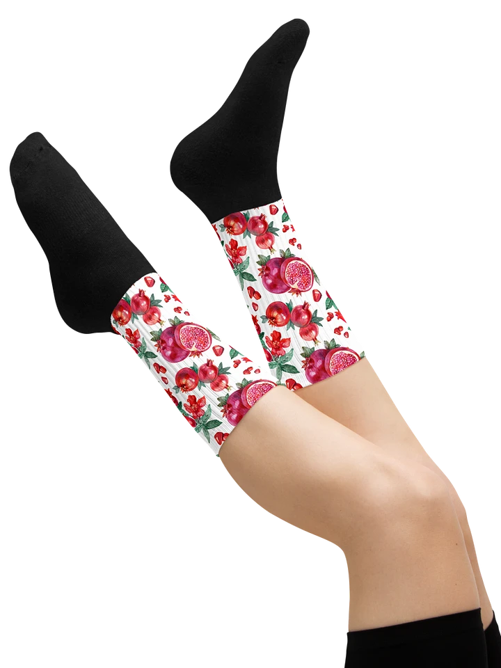 Rosh Hashanah Socks - Pomegranate Pattern product image (1)