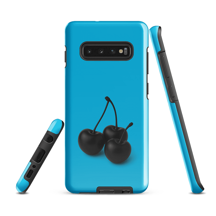 Cyan Black Cherry Cherry Cherries Glossy Cherries Samsung® Tough Case product image (2)