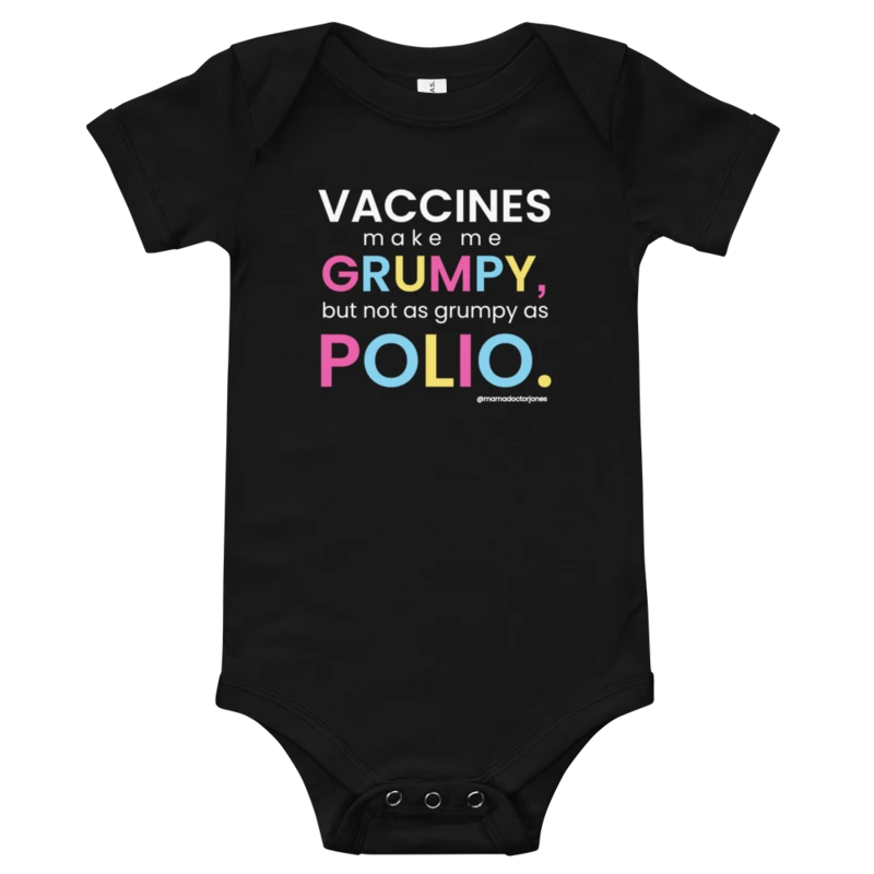 Polio Baby Onesie - Black product image (1)