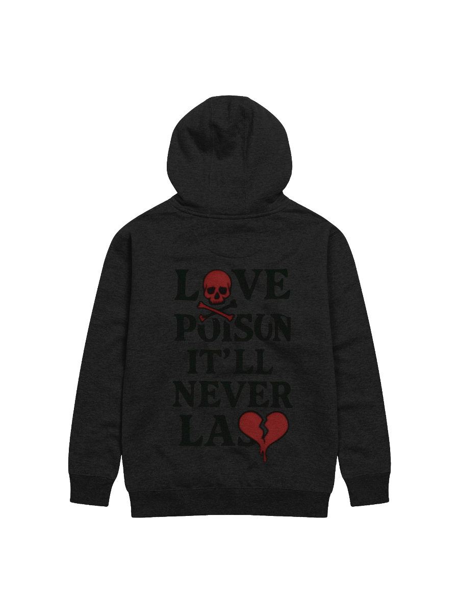love like poison black hoodie product image (2)