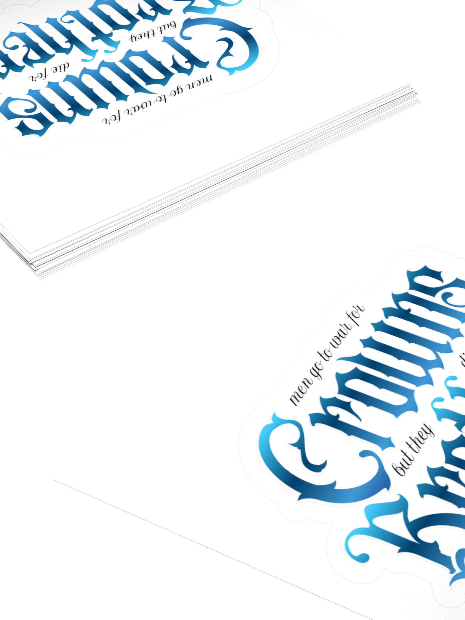 Crowns and Brothers Kiss Cut Sticker product image (4)