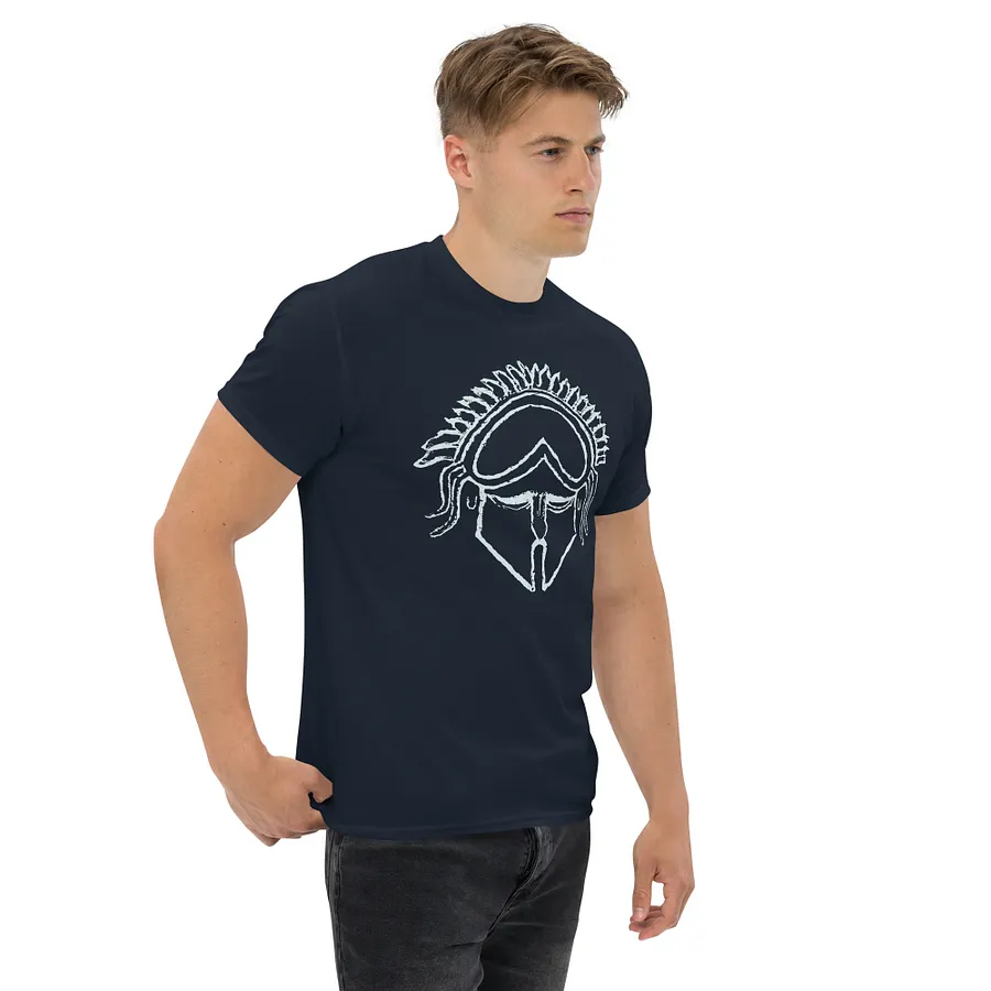 Сorinthian Helmet Ancient Greek Art 4th century BC, Navy T-Shirt product image (3)