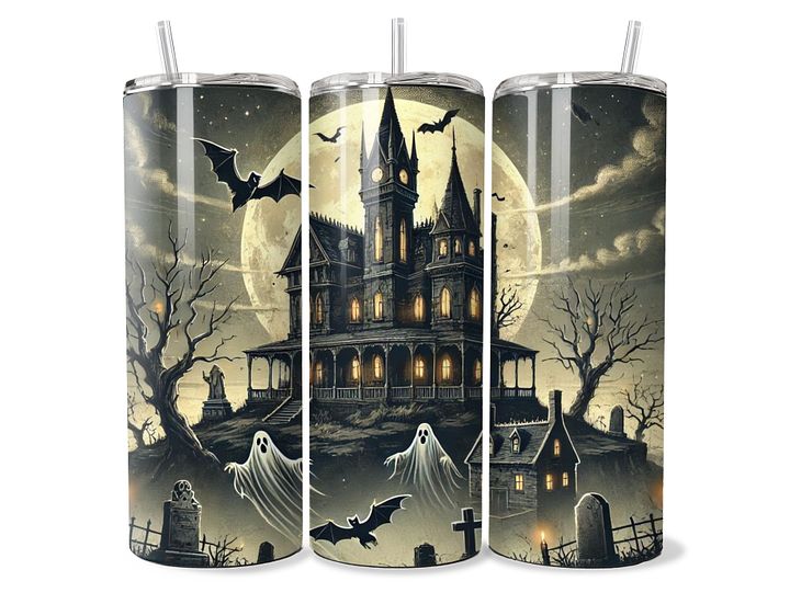 Haunted Manor Tumbler - 20oz Stainless Steel product image (1)