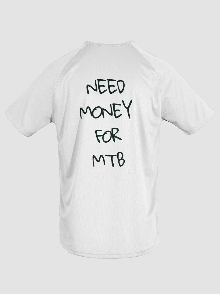White Need Money For MTB Jersey product image (1)