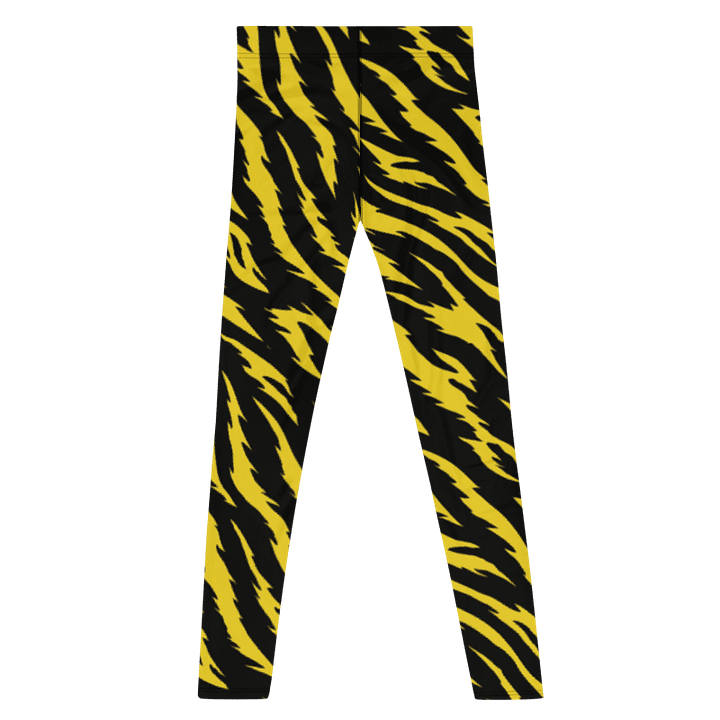Wild Tiger Yellow Stripes Men's Leggings product image (1)