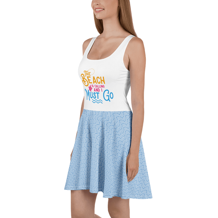 “The Beach Is Calling” Skater Beach Dress product image (3)