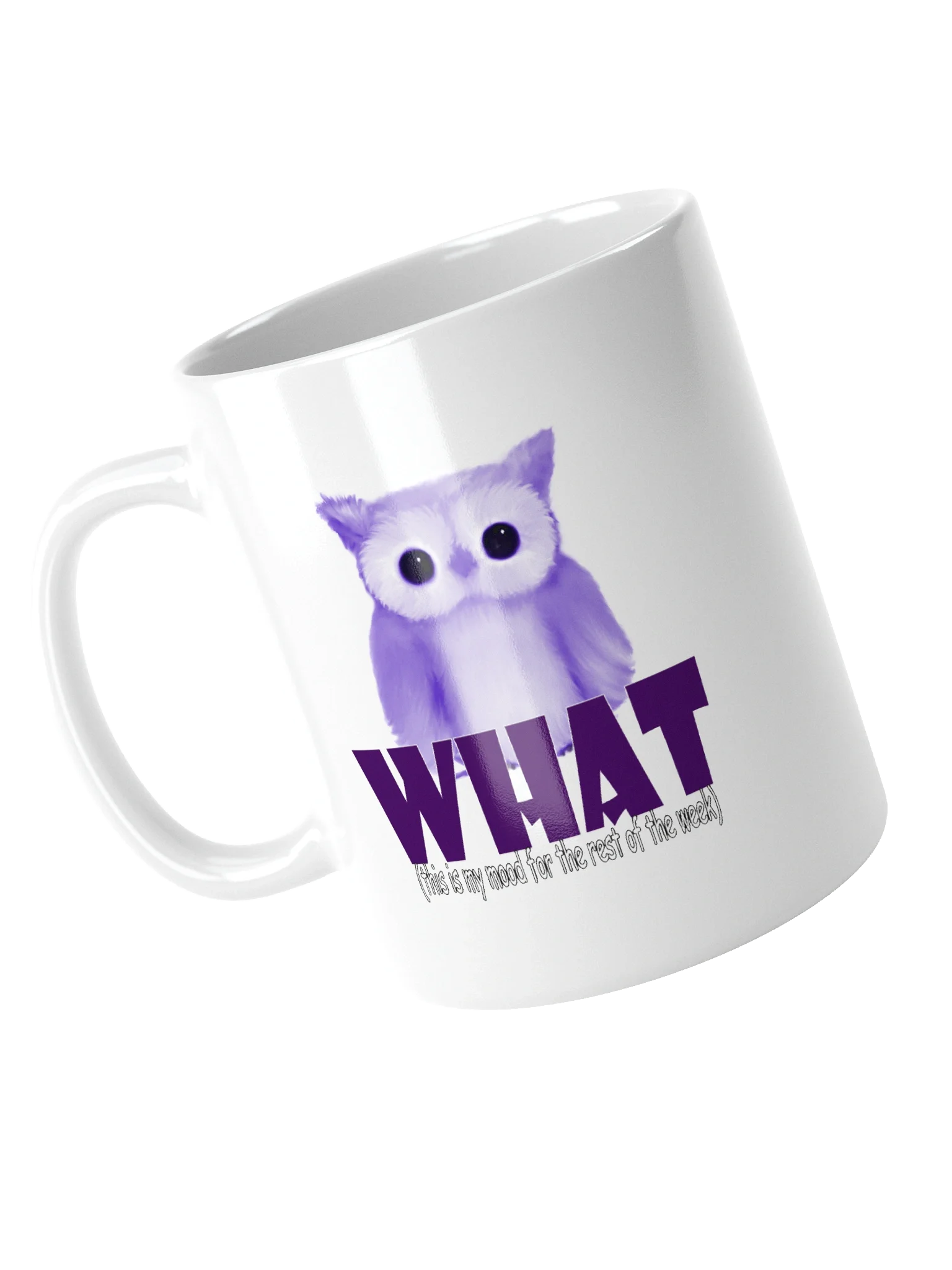 Whimsical Owl Mood White Glossy Mug product image (11)