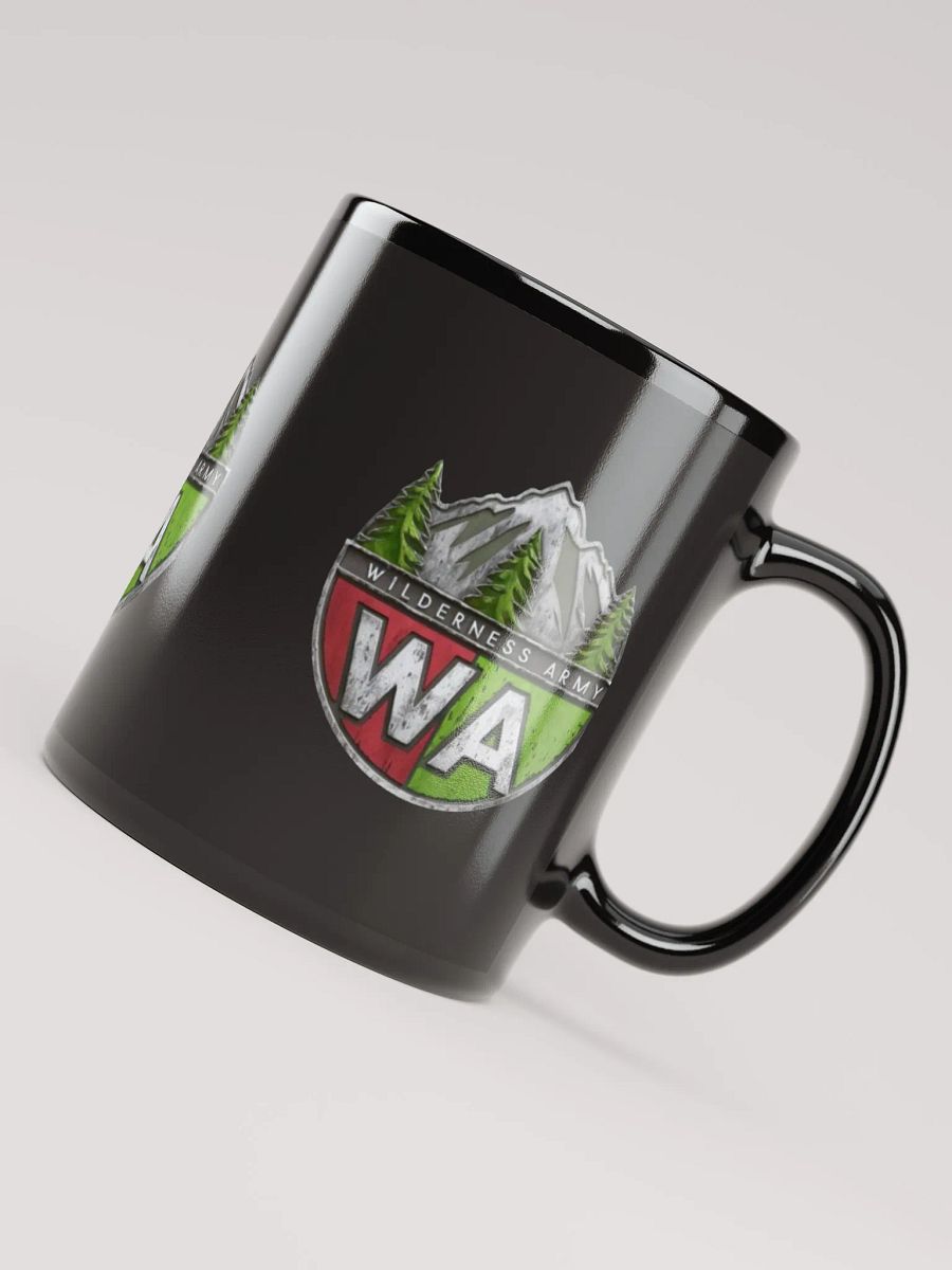Black Wilderness Army Logo Glossy Mug product image (7)