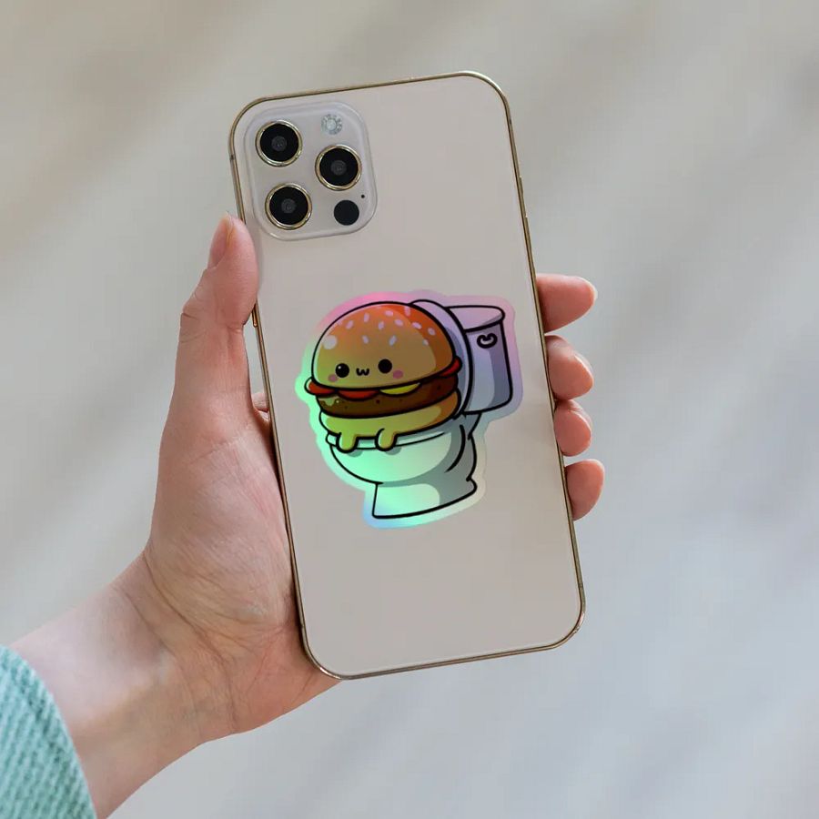 Cheeseburger Confession Holographic Sticker Set product image (8)