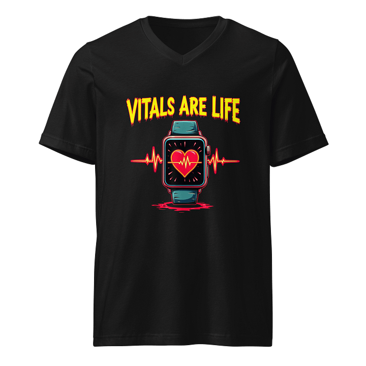 Heartbeat ECG V-Neck Tee product image (1)