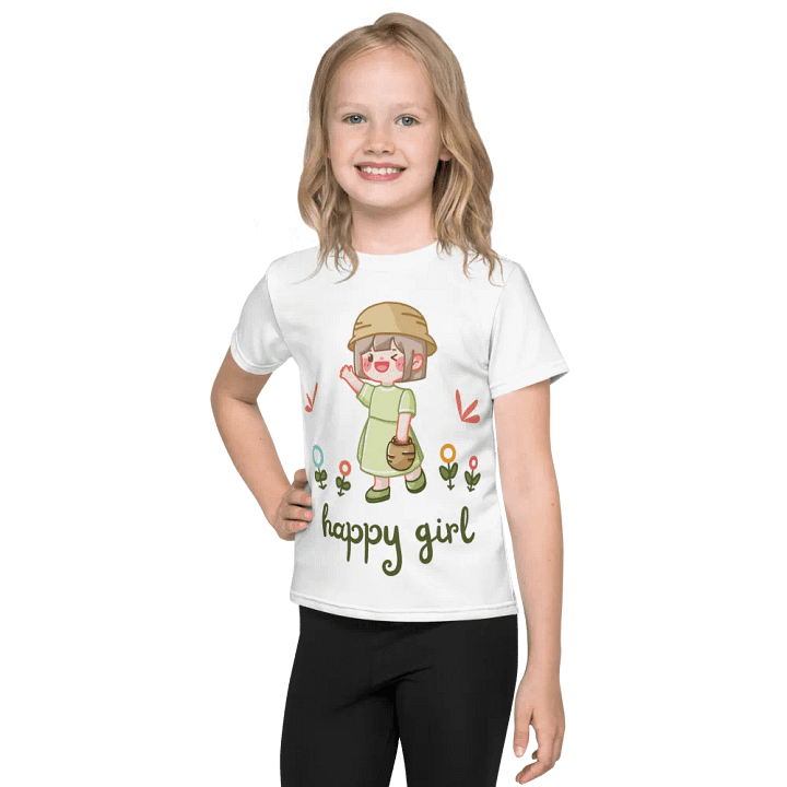 Happy Girl All-Over Print Kids T-Shirt product image (1)