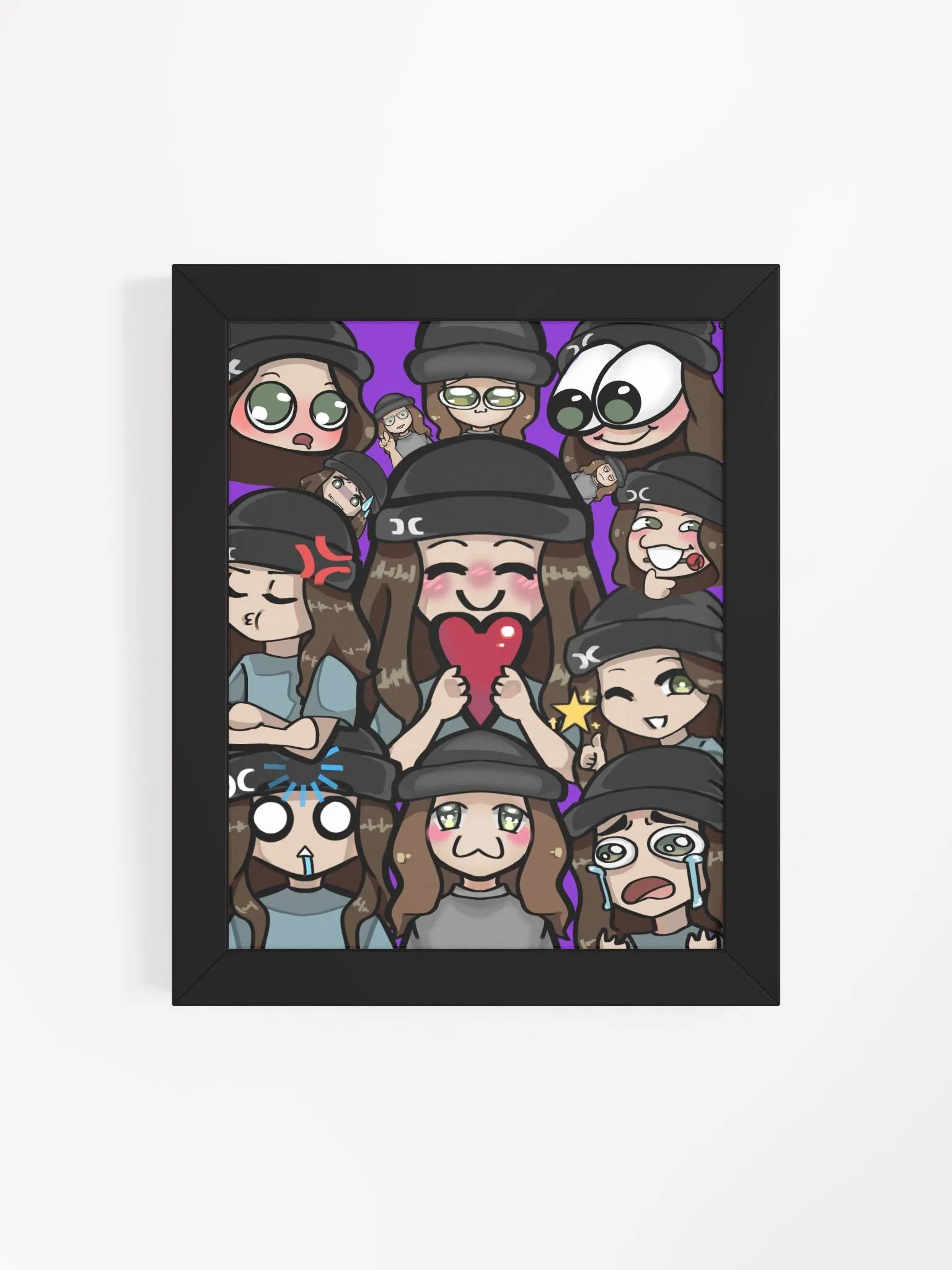 Framed Matte Wootmoji Poster product image (4)