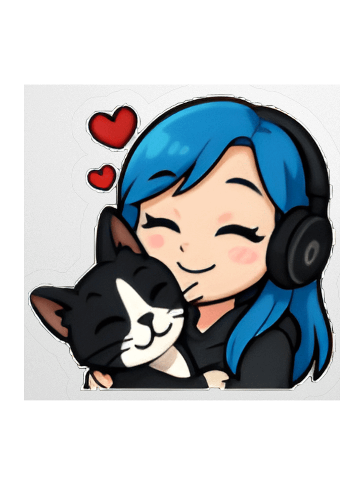 Kitty Cuddles Kiss Cut Stickers product image (2)