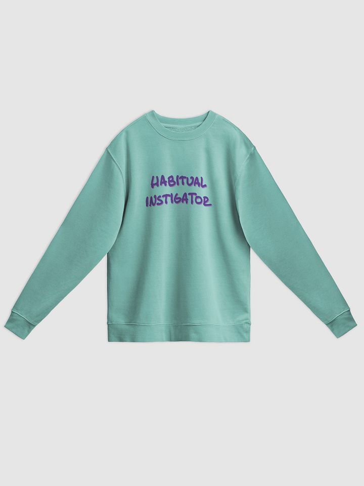 HABITUAL INSTIGATOR (berry shadow design) printed pigment crewneck product image (15)