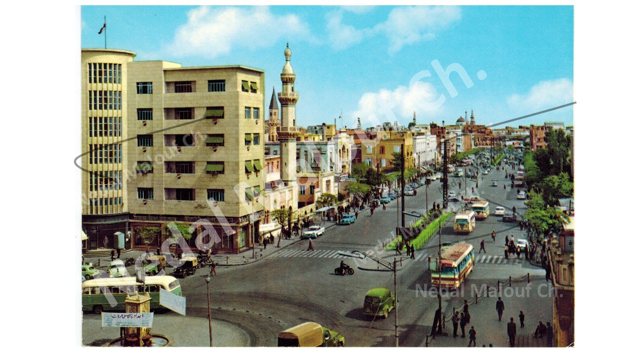 بطاقة بريدية : شارع النصر في دمشق منتصف القرن العشرين product image (2)