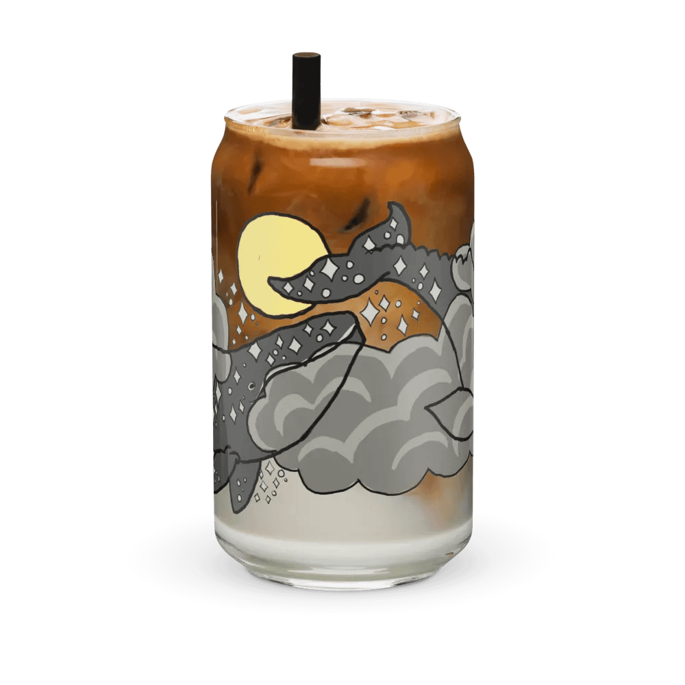 starry gray whale night sky can-shaped glass product image (6)