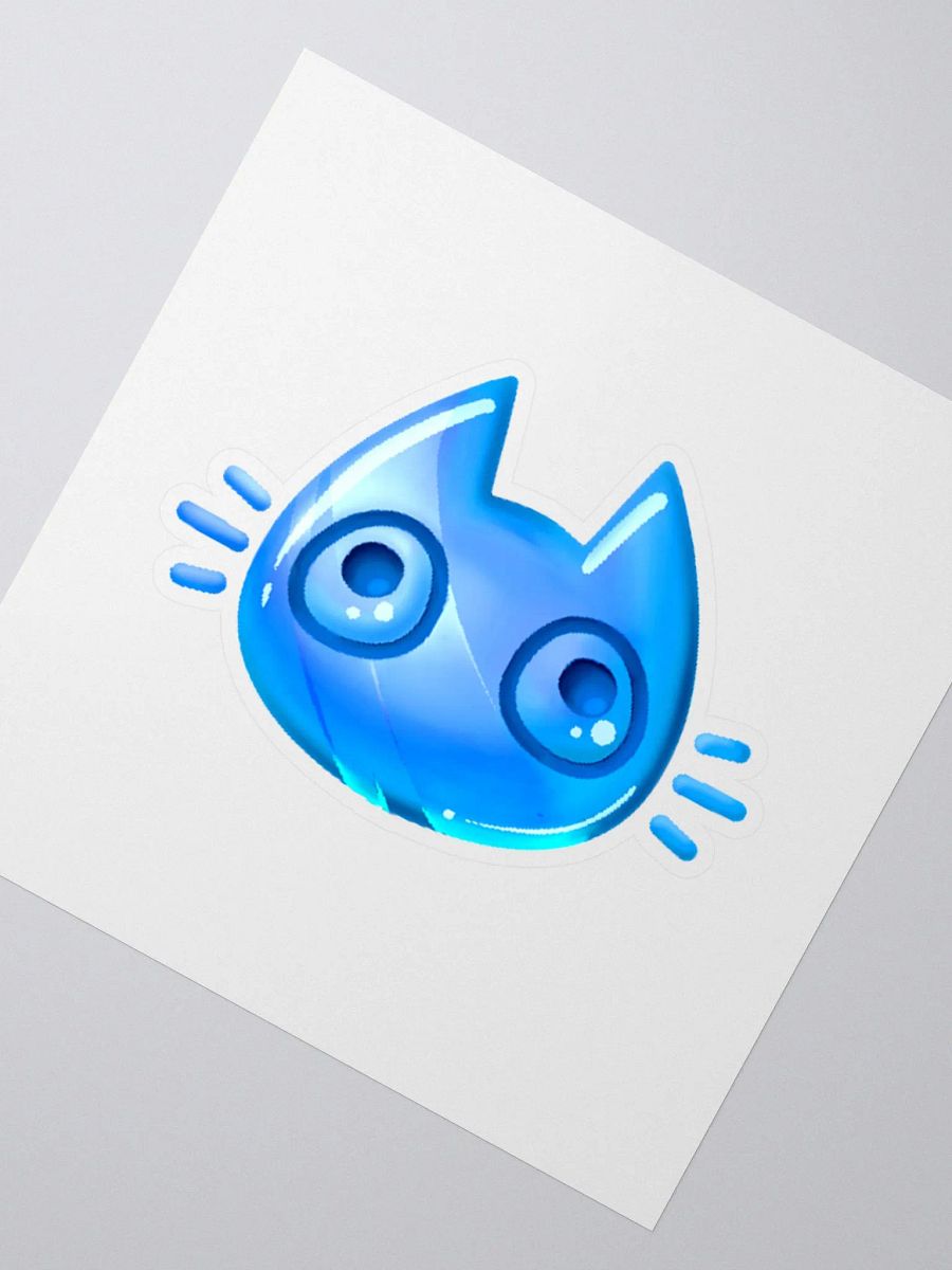 Blue Cat Face Sticker product image (3)
