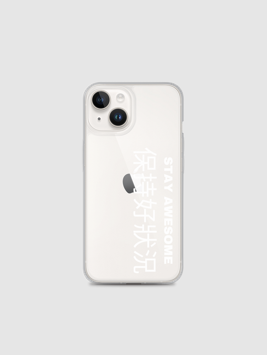 Stay Awesome iPhone Case white product image (1)