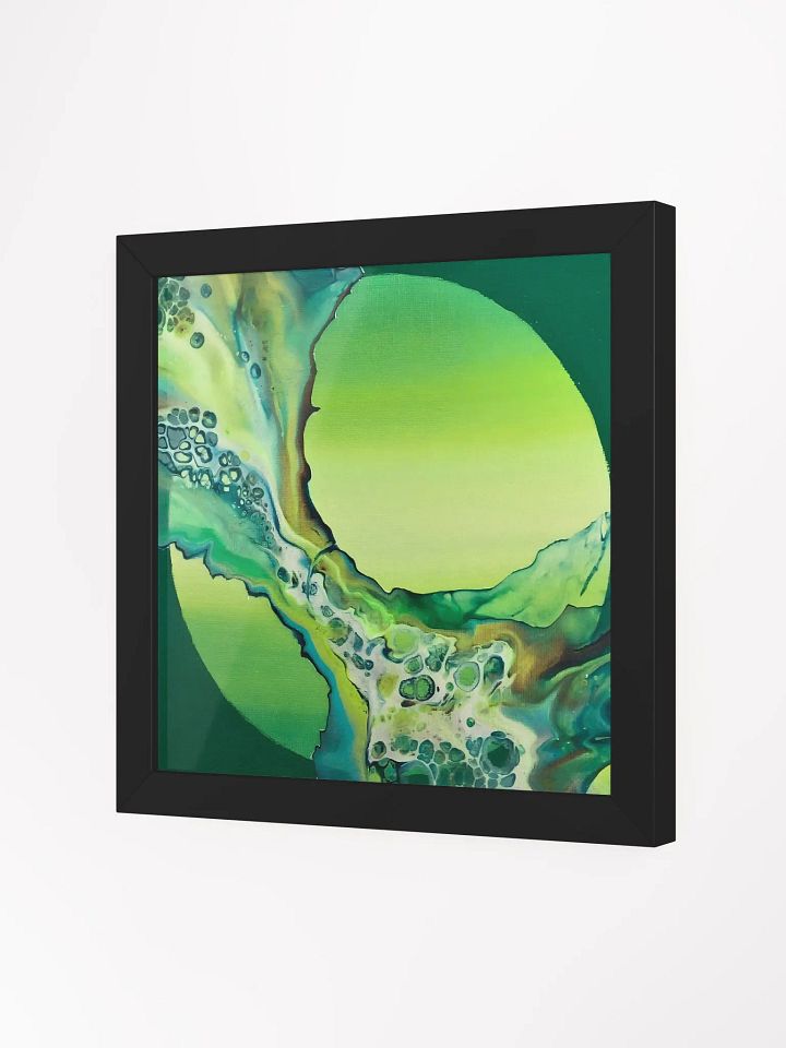 Emerald Enchantment Dutch Pour Art Print product image (2)