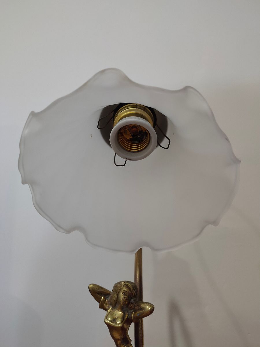 Candeeiro art nouveau, candeeiro de mesa erótico mulher no poste, decoração única de escritório, presente casamento, candeeiro, natal product image (10)