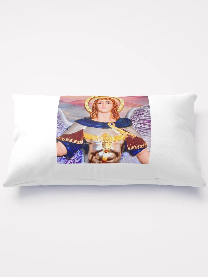 PROTECTED BY ARCHANGEL MICHAEL Pillow product image (1)