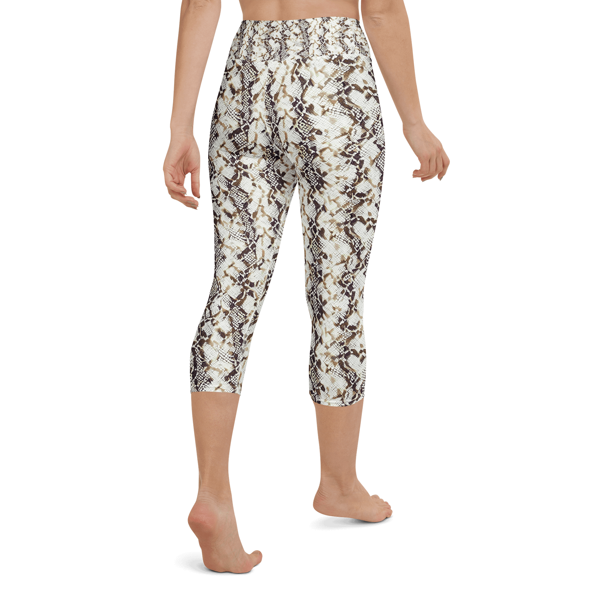 Beige Snake Skin Capri Leggings product image (3)