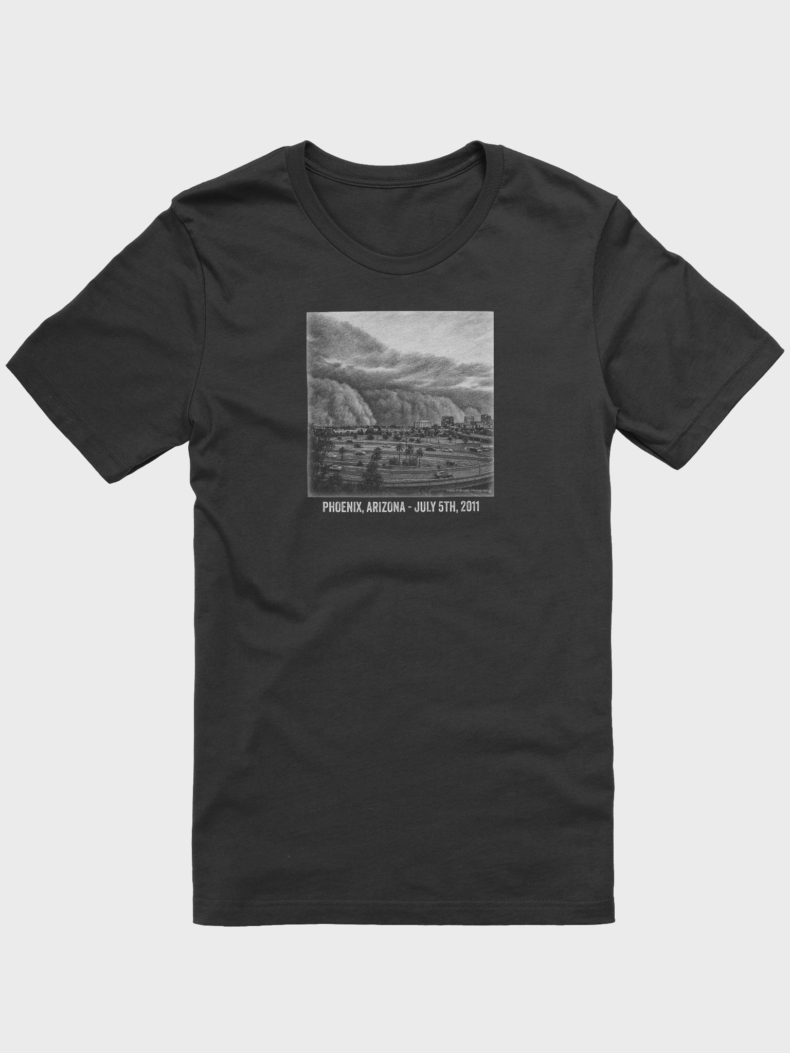 "July 5th Phoenix Haboob" - Penciled Rendition T-Shirt product image (2)