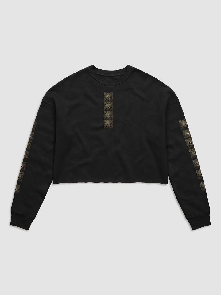 BTC fleece Crop Sweatshirt black 1 product image (1)