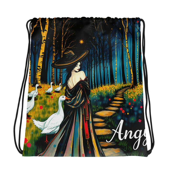 Vintage goose lady Wanderlust Drawstring Bag product image (1)
