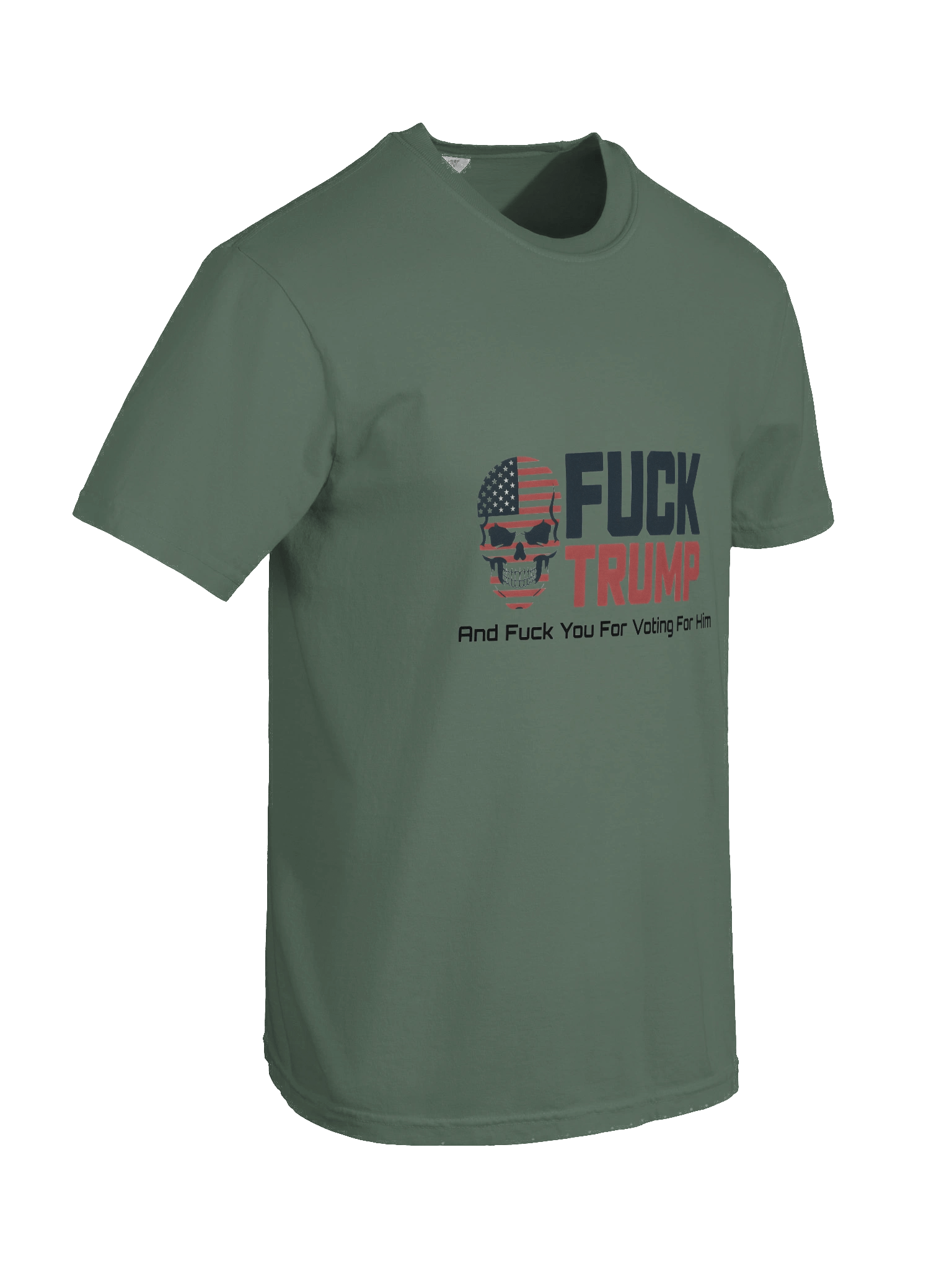 Fuck Trump: Garment-Dyed Cotton T-Shirt product image (58)