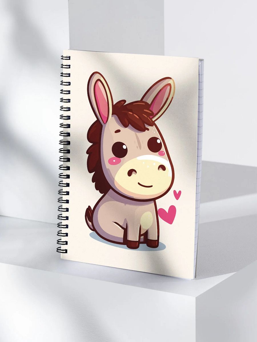 Cheerful Donkey Spiral Notebook product image (3)