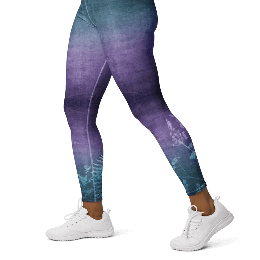 Blue Wildflowers Leggings product image (3)