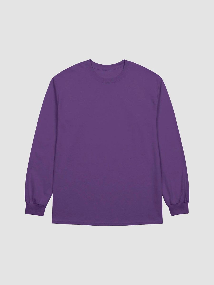 Plain Color Purple Long Sleeve T-Shirt product image (5)