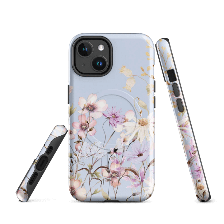 FLORAL GARDEN BLUE MagSafe® Tough Case for iPhone® product image (2)