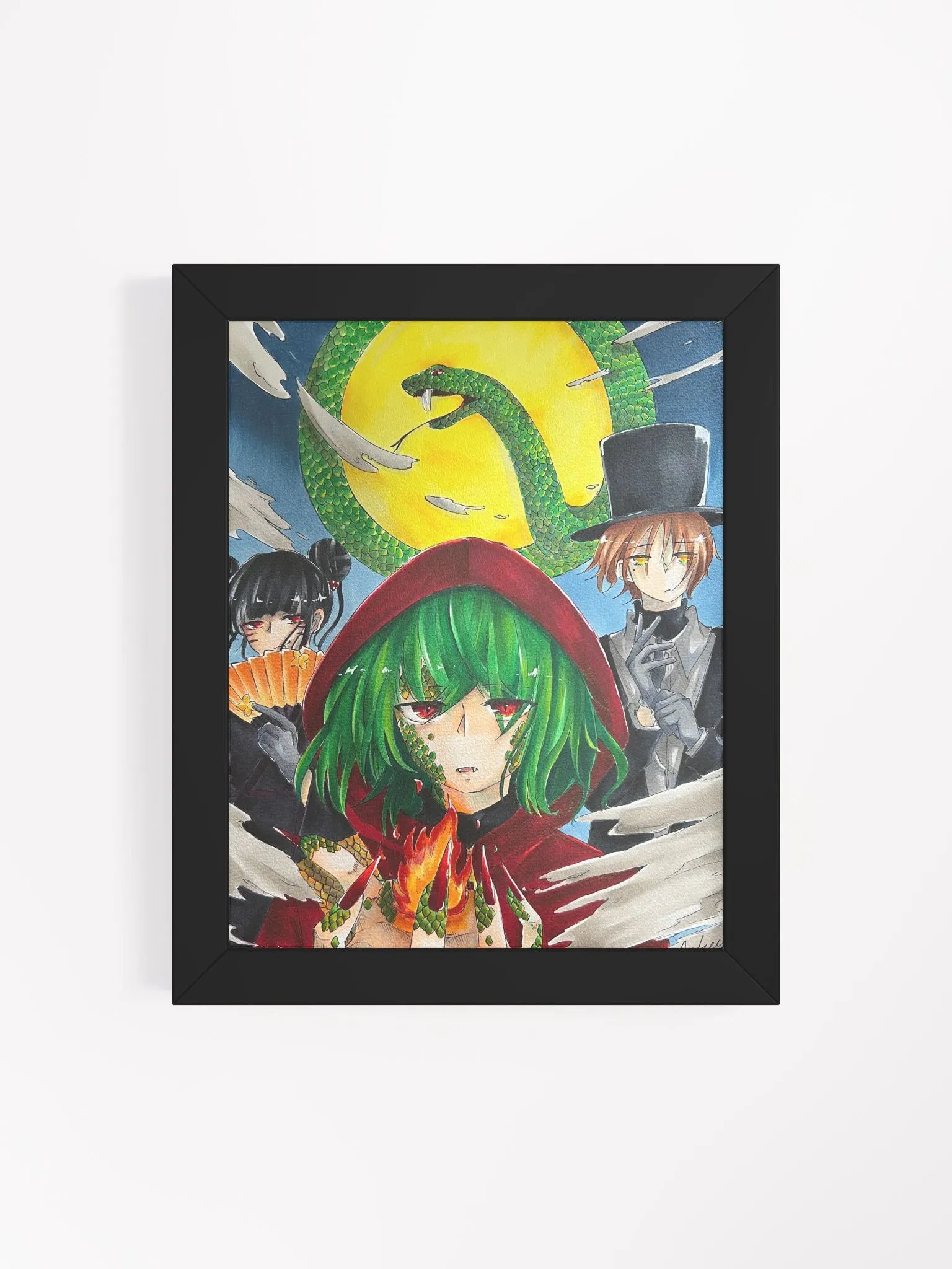 Snake Moon - Framed Matte Poster product image (22)