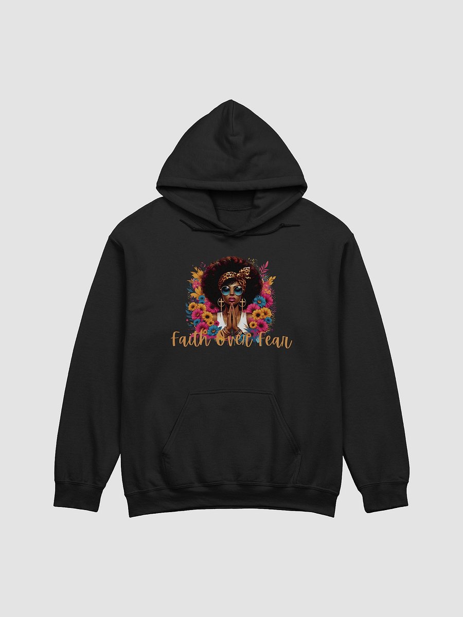 Faith Over Fear Afro Woman Hoodie product image (8)