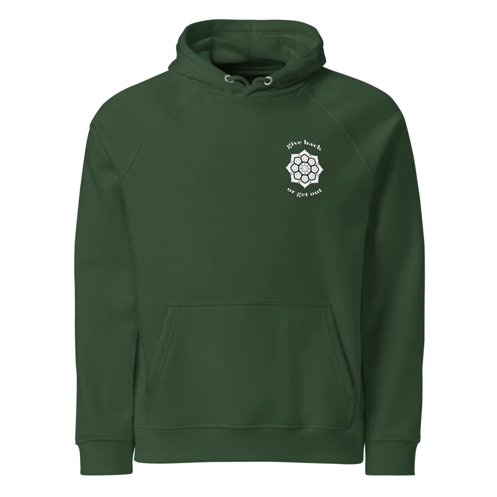 Walking Gardens green hoodie product image (1)