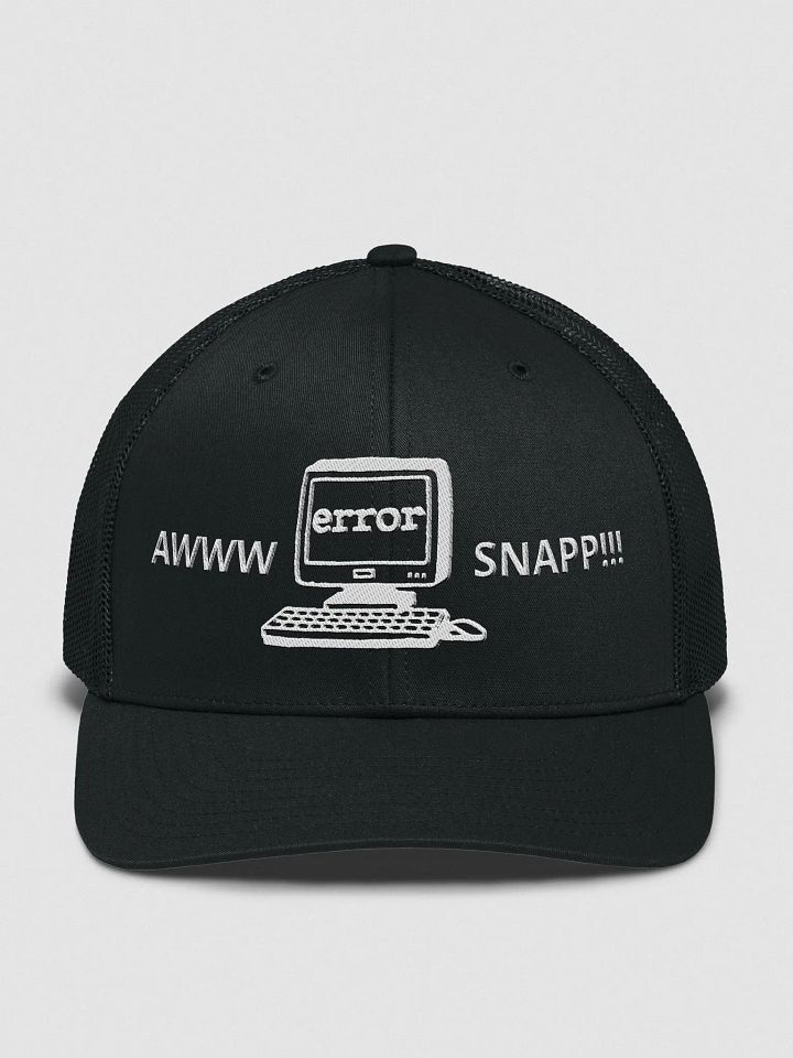 Sleek Aw Snap !! Computer Error Snapback Trucker Hat product image (6)