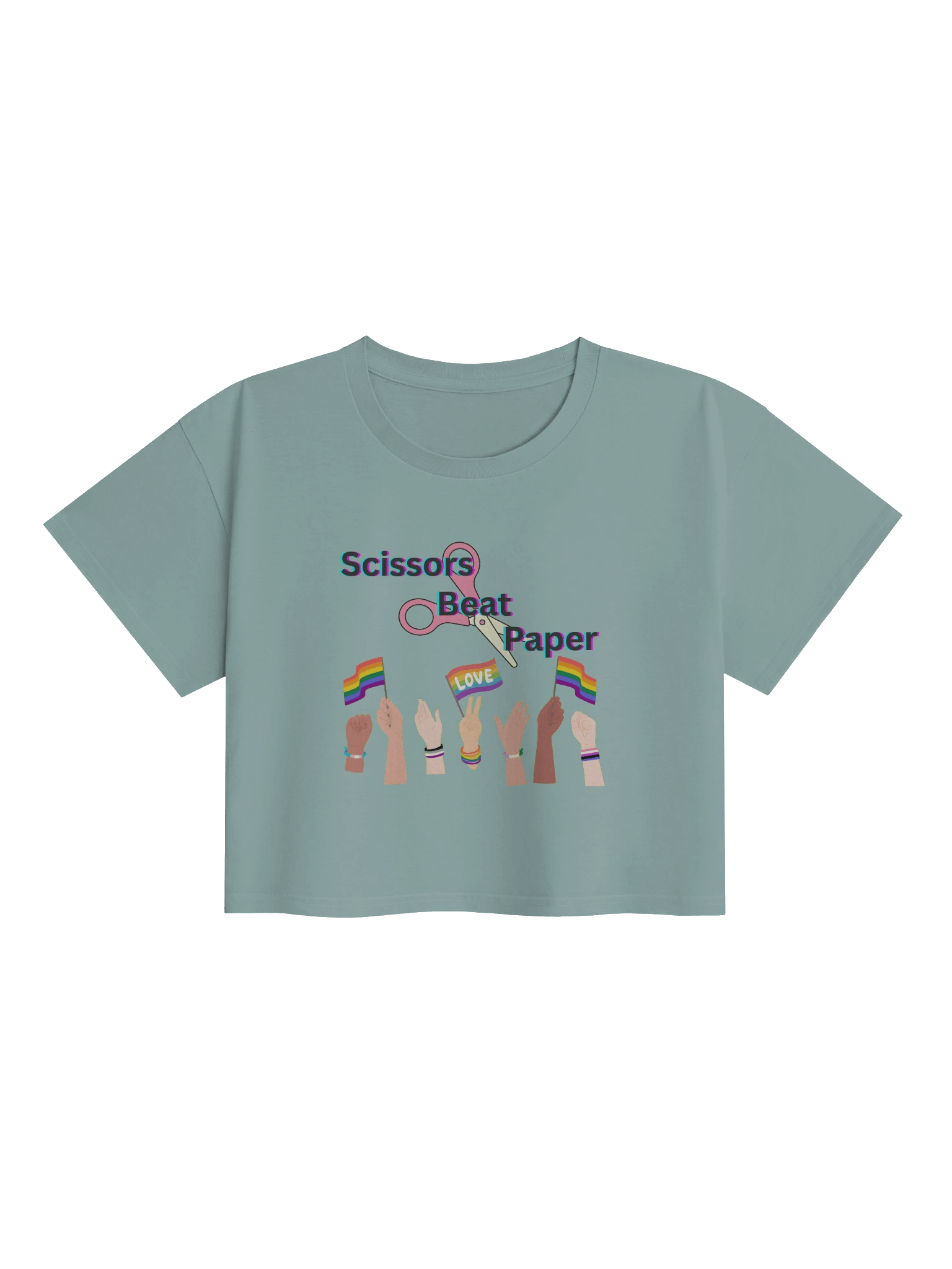 Scissors Beat Paper Crop Top product image (5)