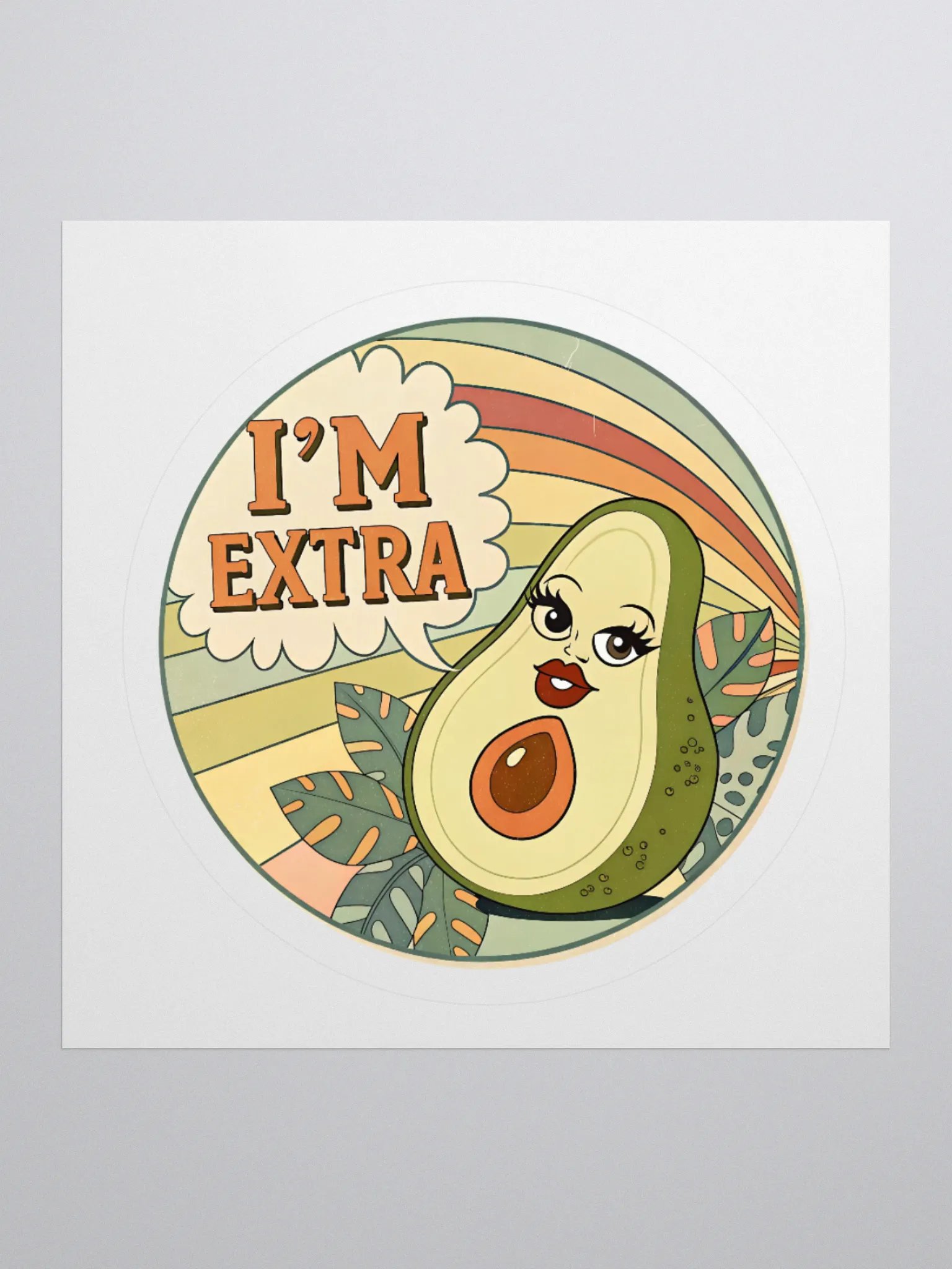 Extra Guac Kiss Cut Stickers product image (1)