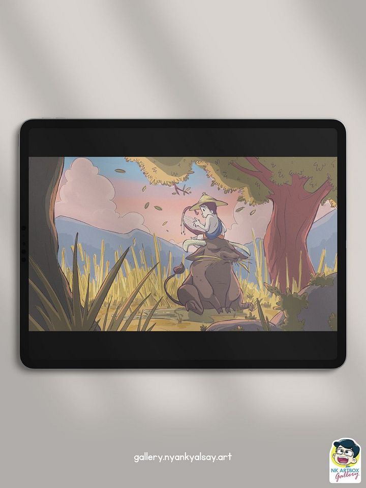 Serenading a Buffalo | Exclusive Digital product image (1)