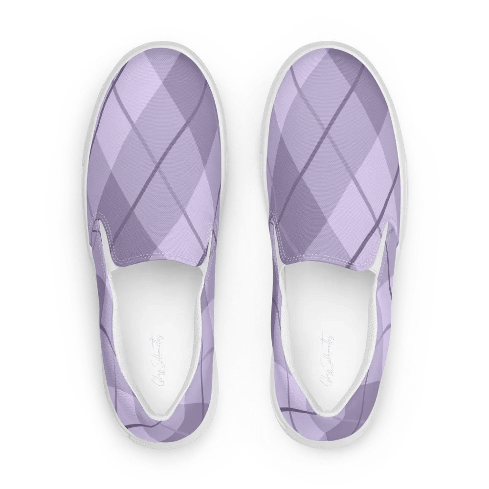 Lilac Argyle Women's Slip-Ons product image (1)