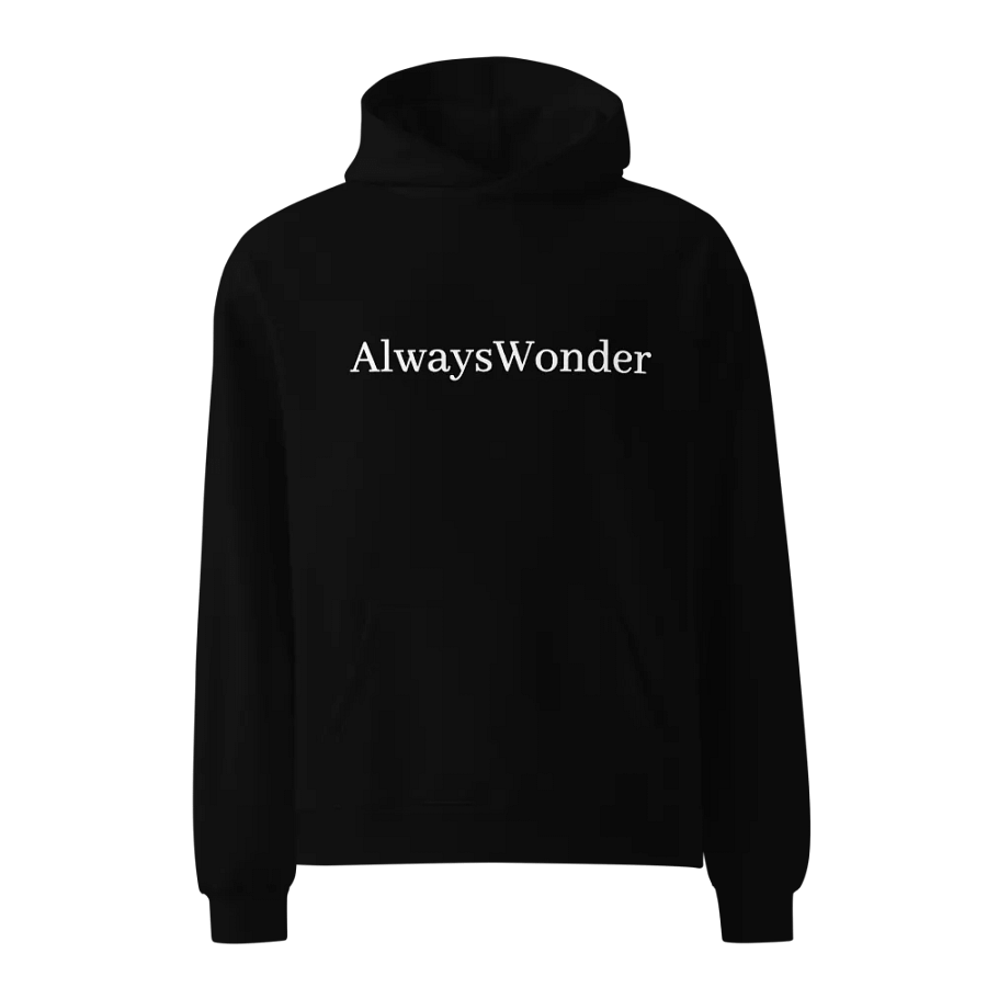 Always Wonder Black Unisex Premium Oversized Hoodie product image (4)
