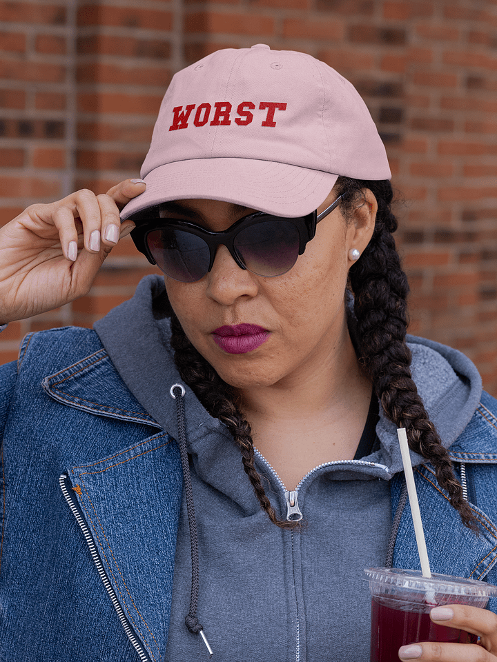 WORST embroidered dad hat product image (1)