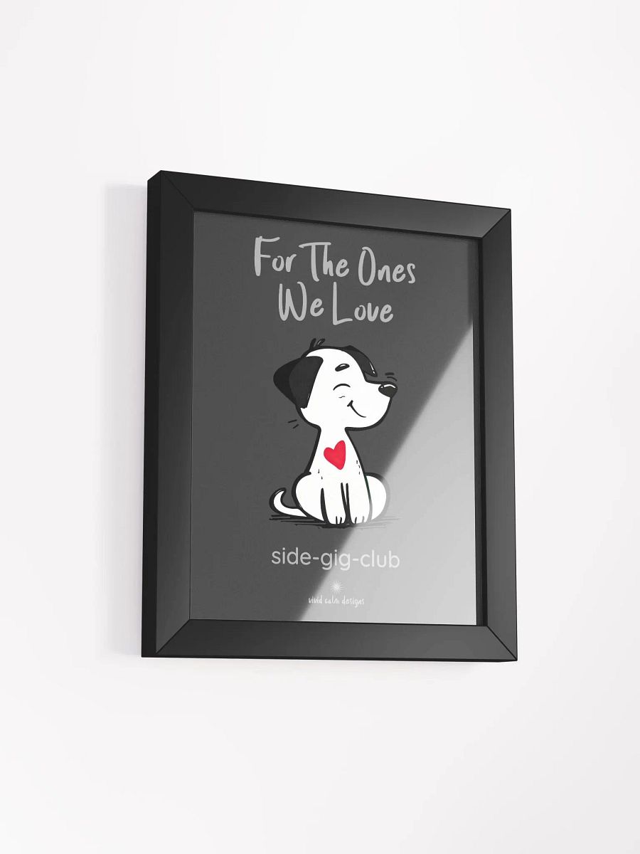 For the Ones We Love: Adorable Puppy Wall Art (Framed) product image (2)