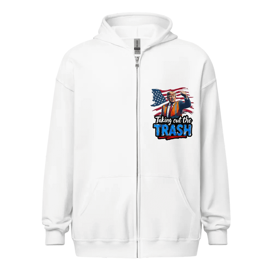 Zip Hoodie: Trump Trash Removal product image (19)