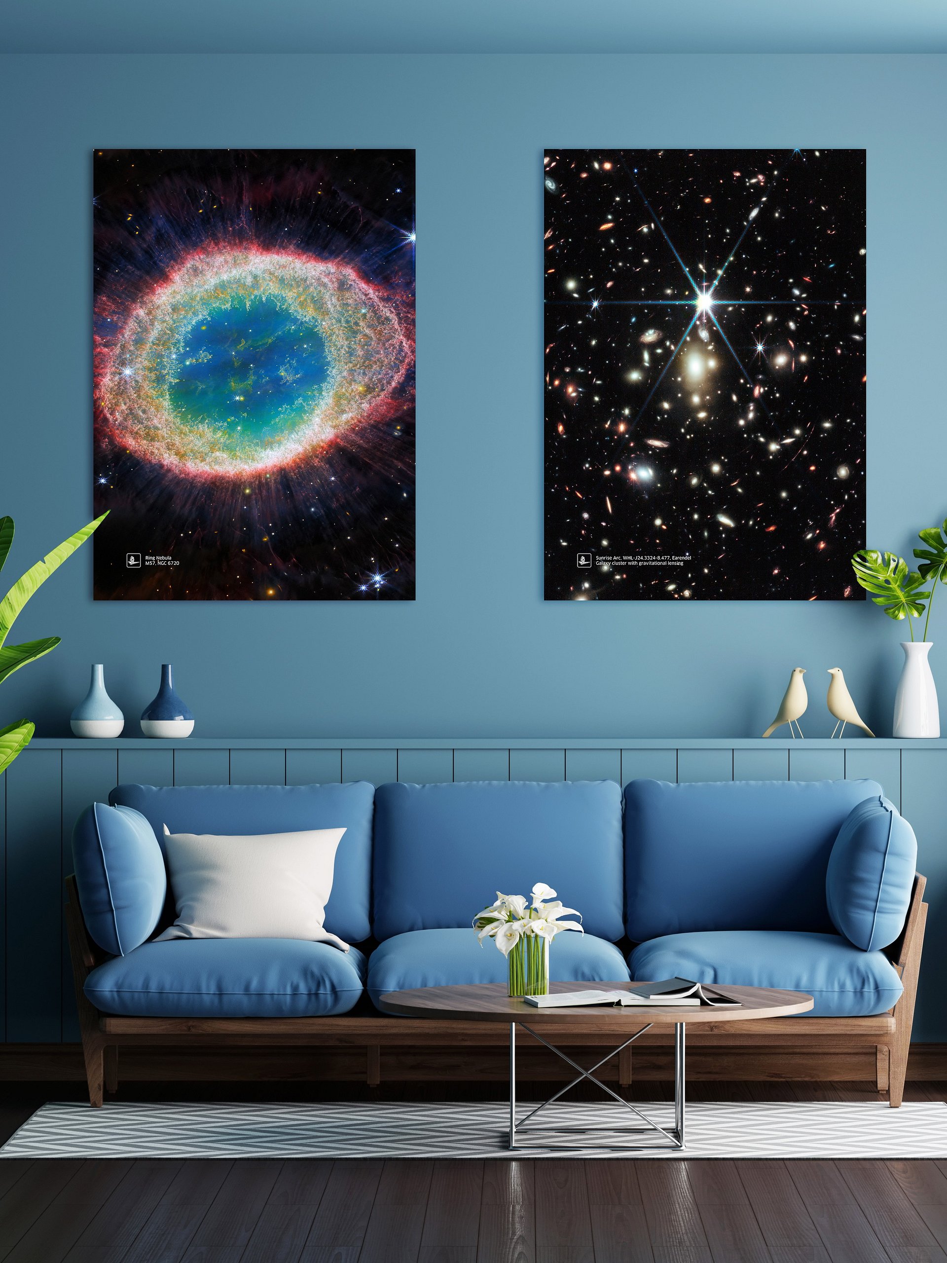 Ring Nebula (NIRCam Image), M57, NGC 6720 (James Webb/JWST) — space poster product image (2)